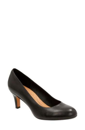 Women's Clarks 'heavenly Heart' Pump .5 W - Black