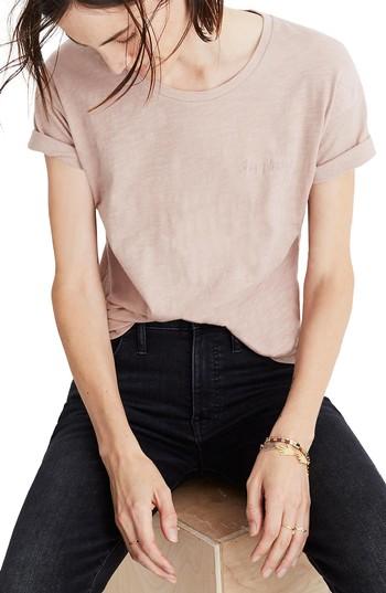 Women's Madewell Whisper Cotton Tee - Beige