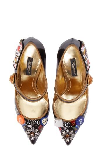 Women's Dolce & Gabbana Embellished Mary Jane Pump Us / 36.5eu - Black