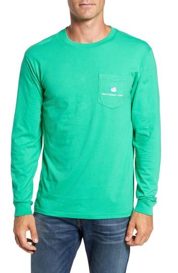 Men's Southern Tide Christmas Compass T-shirt - Green