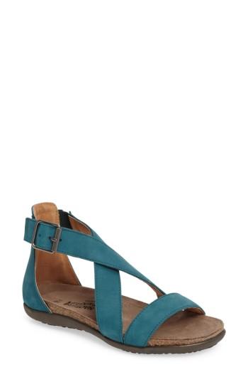 Women's Naot Rianna Crisscross Sandal Us / 39eu - Blue/green