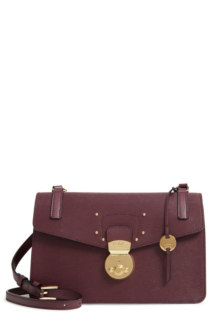 Lodis Los Angeles Bel Air Abigail Rfid Leather Crossbody - Burgundy