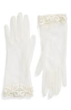 Women's Rosa Clara Lace Trim Tulle Gloves