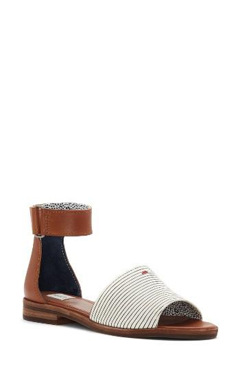 Women's Ed Ellen Degeneres Soomi Ankle Strap Sandal .5 M - Brown
