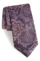Men's Calibrate Ellerson Paisley Silk Tie, Size - Red