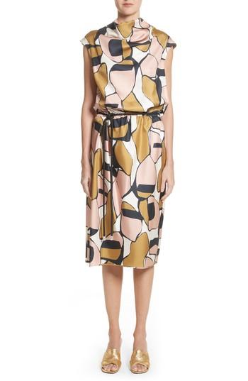 Women's Marc Jacobs Cowl Neck Silk Dress - Pink