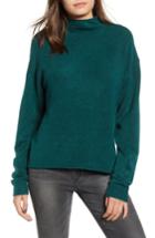 Women's Leith Cozy Mock Neck Sweater, Size - Green