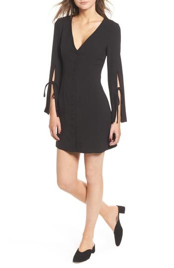 Women's The Fifth Label Jeanne Split Sleeve Minidress - Black