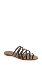 Women's Pedro Garcia Sarah Crystal Embellished Sandal Us / 35eu - Metallic