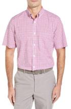 Men's Nordstrom Men's Shop Plaid Sport Shirt, Size - Pink