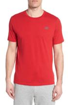 Men's New Balance Heather Tech Crewneck T-shirt - Red