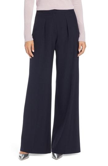 Women's Halogen High Waist Wide Leg Pants - Blue