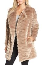 Women's Bb Dakota Mccoy Faux Fur Coat - Beige
