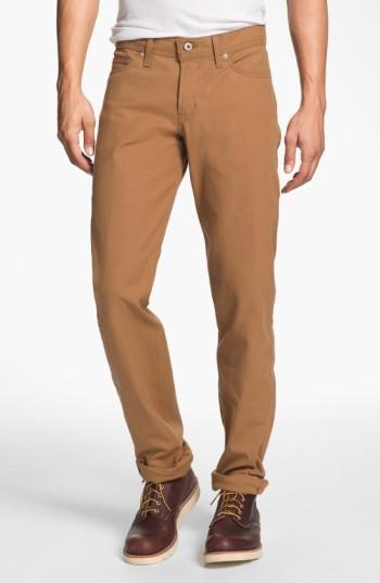Men's Naked & Famous Denim Weird Guy Slim Selvedge Duck Canvas Jeans