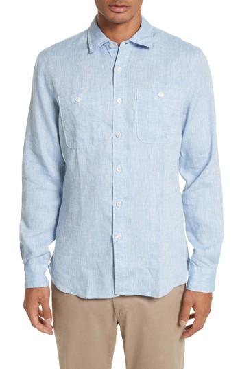 Men's Todd Snyder Linen Shirt - Grey