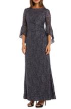 Women's Morgan & Co. Sequin Embellished Gown - Grey