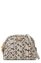 Gucci Small Ophidia Genuine Snakeskin Dome Satchel - Ivory