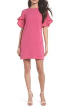 Women's Charles Henry Ruffle Sleeve Shift Dress - Pink