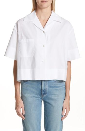 Women's Acne Studios Lelia Crop Blouse Us / 36 Eu - White