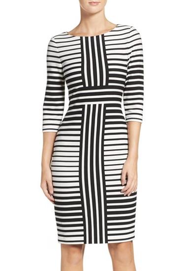 Women's Gabby Skye Stripe Sheath Dress