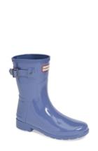 Women's Hunter Refined Short Gloss Rain Boot M - Blue