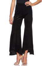 Women's Cece Velveteen Flare Leg Pants - Black