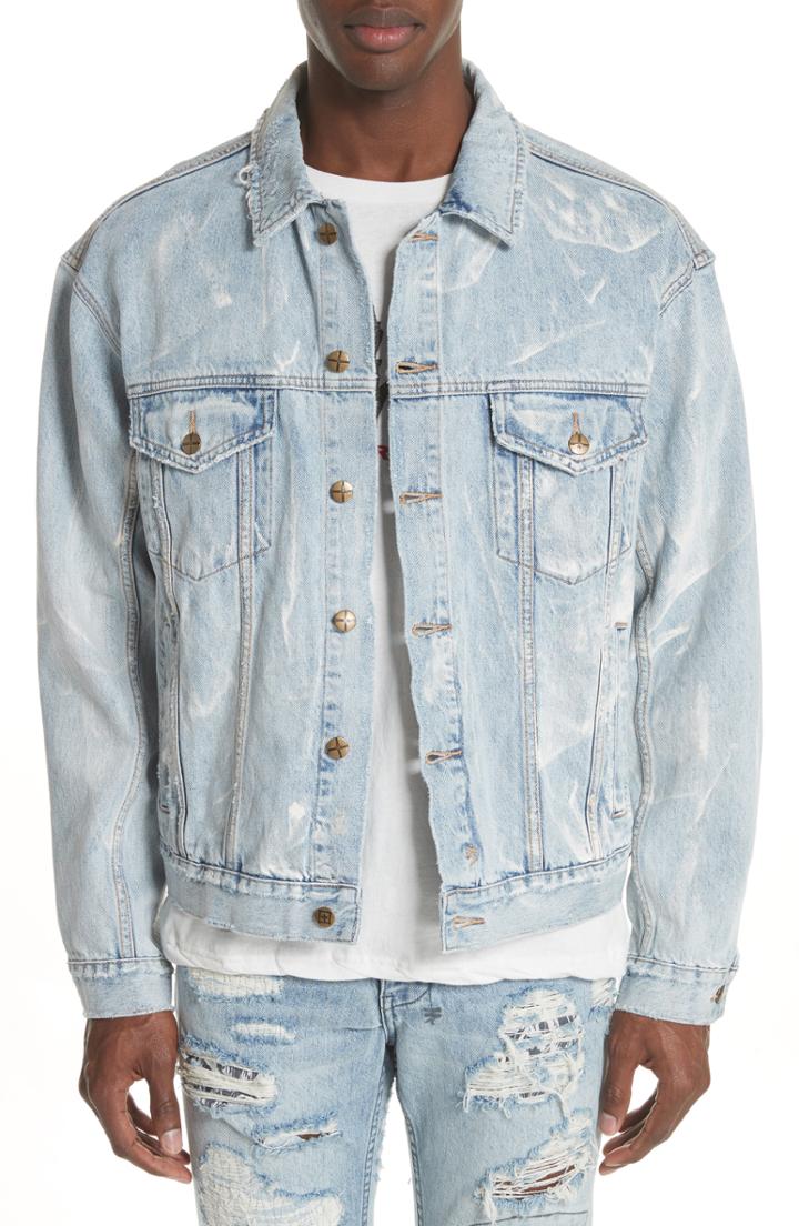Men's Ksubi Oh G Electric Marble Denim Jacket