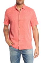 Men's Tommy Bahama Luau Floral Silk Shirt - Red