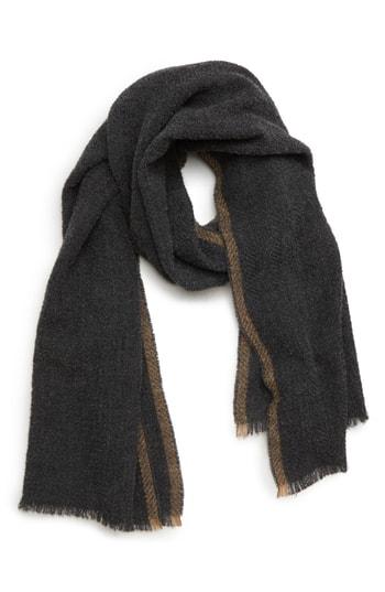 Men's Eleventy Wool Boucle Scarf, Size - Grey