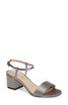 Women's Pelle Moda Alicia Block Heel Sandal .5 M - Grey