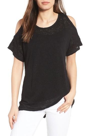 Women's Bobeau Cold Shoulder Slub Knit Tee