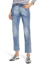 Women's One Teaspoon Tuckers High Waist Straight Leg Jeans - Blue