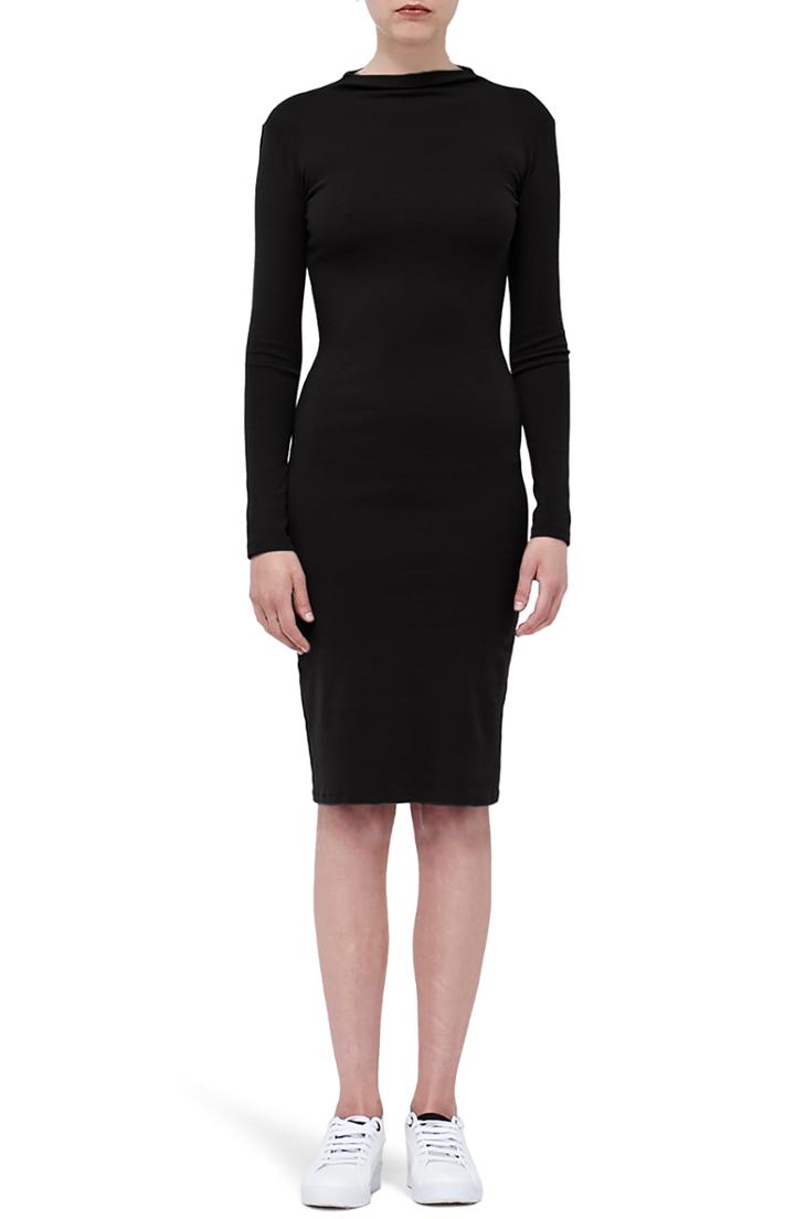 Women's Stateside Mock Neck Dress - Black