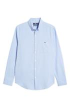 Men's Vineyard Vines Garment Dyed Oxford Slim Stretch Tucker Sport Shirt - Blue