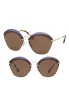 Women's Miu Miu 62mm Sunglasses - Violet