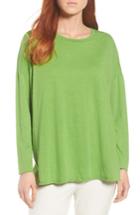 Women's Eileen Fisher Organic Cotton Knit Top - Green