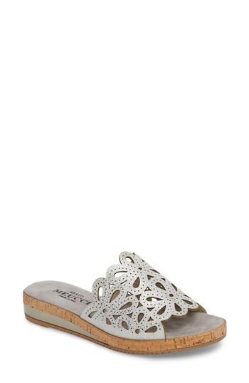 Women's Sesto Meucci Selina Slide Sandal .5 M - Metallic