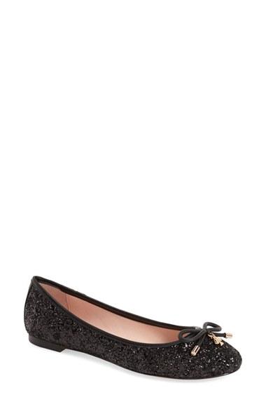 Women's Kate Spade New York 'willa' Skimmer Flat .5 M - Black