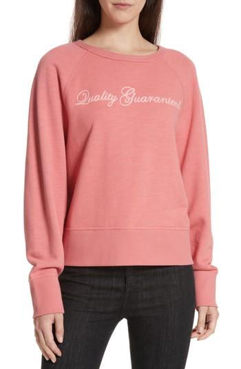 Women's Rag & Bone/jean The Raglan Sweatshirt - Red