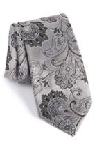 Men's Nordstrom Men's Shop Picard Paisley Silk Tie, Size - Metallic