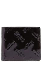 Men's Maison Margiela Embossed Leather Wallet - Black