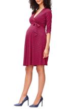 Women's Leota Faux Wrap Maternity Dress - Purple