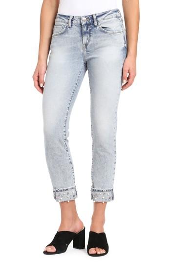 Women's Mavi Jeans Ada Embellished Boyfriend Jeans X 27 - Blue