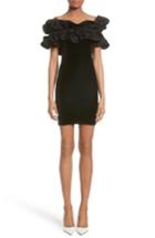 Women's Y/project Velvet Ruffle Dress