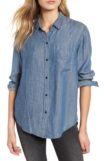 Women's Rails Cass Chambray Top, Size - Blue