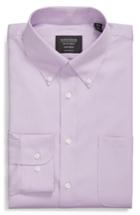 Men's Nordstrom Men's Shop Traditional Fit Non-iron Solid Dress Shirt - 32 - Purple