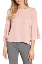 Women's Vince Camuto Hammer Satin Bell Sleeve Blouse - Pink