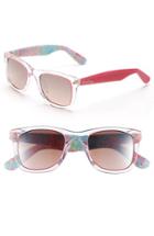 Women's Lilly Pulitzer 'gabby' 49mm Retro Sunglasses - Crystal/ Hibiscus