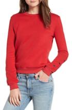 Women's Rebecca Minkoff Sarah Stud Stripe Sweatshirt, Size - Red