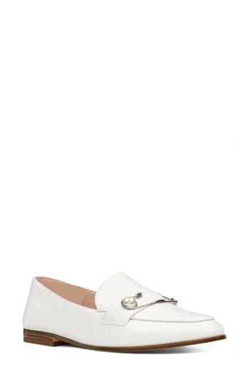 Women's Nine West Winjum Loafer M - White
